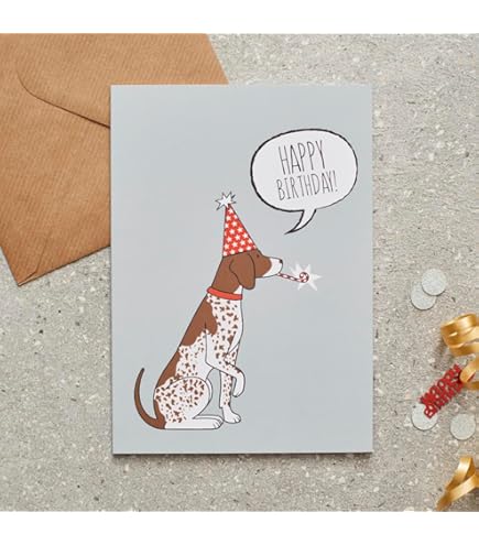 German Wirehaired Pointer Birthday Cards Blank Inside / Card - View #6