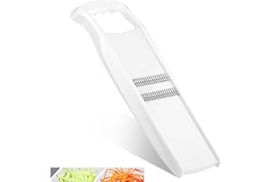 Börner Roko PowerLine Coupe-Légumes • Coupe-Julienne pour Fruits et Légumes • Râpe Julienne pour Fines Lamelles • Râpe Fine à Légumes • Mandoline de Cuisine (Blanc)