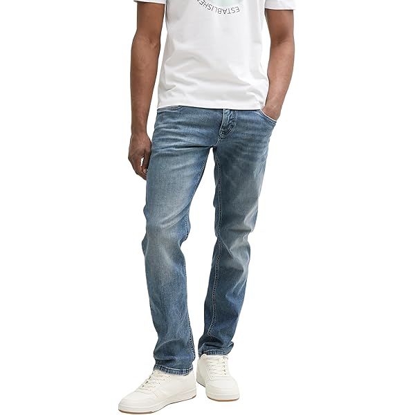 TOM TAILOR Denim heren jeans, 10162 - Mid Stone Blauw Grijs Denim, 28W / 30L TOM TAILOR Denim heren jeans, 10162 - Mid Stone Blauw Grijs Denim, 28W / 30L
