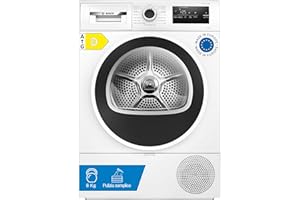 Bosch WTH85218II Serie 4 Asciugatrice smart a pompa di calore, 8 kg, Classe energetica D, Sensori di asciugatura intelligenti, Filtro semplice da pulire, Consumi ridotti,Bianco, 60 Cm