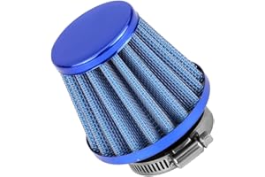 MOCNT Filtre à Air 45mm 46mm 47mm Filtre d'admission d'air de Voiture Filtre de Reniflard de Turbo Filtre d'admission d'air Froid pour Moto Filtre d'entrée d'air Filtre Bleu