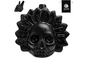 HBSFBH Silbato de la Muerte Azteca, Silbato azteca gritando, Silbato de muerte azteca más fuerte, Silbato de calavera fuerte, Silbato de Guerra Azteca, Silbato de calavera fuerte para Halloween