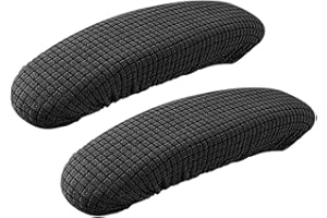 POHOVE 1 paio di copribraccioli per sedie da ufficio, elasticizzabili, per poltrone, braccioli e poltrone, imbottiture morbide e rimovibili, lavabili e lavabili