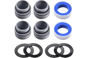 EpheyFIF 4560 Kit d'adaptateurs de conversion de tuyau pour Intex de 40 mm à 3,8 cm, kit de conversion pour connecteur de tuyau de piscine pour Intex, filtre à sable (4 adaptateurs + 2 courroies)