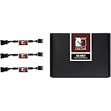 Noctua NA-SRC7, Adaptateurs Faible Bruit 4 Broches pour Ventilateurs de PC (Noir)