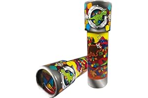 Kaleidomagic - Dinozaur od Deluxebase. Ekologiczna, trwała, tekturowa zabawka kalejdoskop dinozaur. Zabawka retro na zabawne prezenty imprezowe, zabawki edukacyjne dla dziewczynek i chłopców.