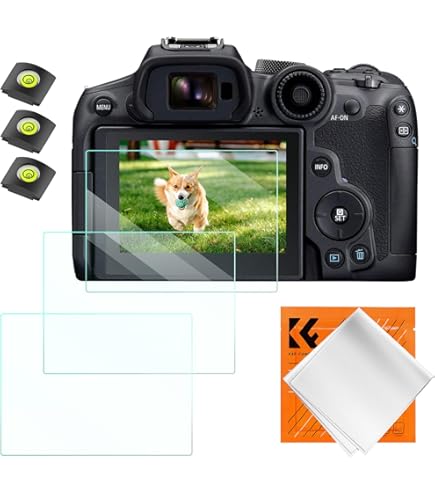 iDaPro [3Pcs] Schermbeschermer voor Canon EOS R6 EOS R7 EOSR6,Gehard glas,9H Hardheid,Krasbestendig,Anti-bubbel,ultradun,Gemakkelijke Installatie