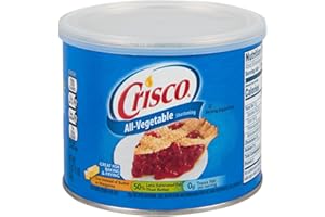 MOARA Grasa vegetal Crisco 100% vegana | Crisco shortening manteca vegetal perfecto sustituto de la mantequilla en variedad de recetas de repostería