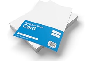 PRESTIGE SALES ONLINE Prestige A4 225gsm Card - White Craft Cardstock - Acid Free - Bright White Card (Pack of 50 Sheets)