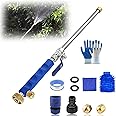 Jetflux Pressure Washer, Upgraded Jet Nozzle Power Washer For Garden Hose, 2 -in-1 High Pressure Wand With 2 Different Nozzles And Quick Connector, Power Washer Hose Attachment (Blue