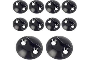 Alriedy Lot de 10 points d'arrimage pour rail d'arrimage, accessoires en aluminium, sécurité de charge flexible pour avion, camping-car, camionnette, ambulance, support Airline