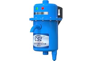 CAPITAL Instant Water Geyser 1L Portable Water Heater for Bathroom ABS Plastic Body with Auto Cut Off Fast Heating Electric Heater for Bathroom 1 Year Warranty (Light Blue)
