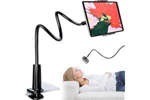 XFLYP Schwanenhals-Handyhalterung, Universeller Handy-Ständer, Clip, 80 cm Langer Arm Handyhalter Klemme Telefon Bett Halter Flexible Lazy Phone Mount (schwarz)