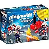 PLAYMOBIL City Action 9468 Feuerwehrmänner mit Löschpumpe, Ab 5 Jahren