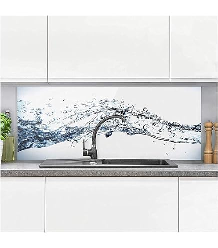 CANVAS FLY Wandbild Aus Gehärtetem Glas – Spritzschutz Für Küchenrückwand, 125x50 Cm, Hitzebeständig & Leicht Zu Reinigen