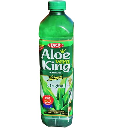 OKF Aloe Vera Grape 20x 500ml  Aloe-Getrnk mit 30 % Aloe Vera &  Fruchtstckchen  Trauben-Geschmack  Vegan, fruchtig & erfrischend   Original aus Korea : Amazon.de: Lebensmittel & Getrnke