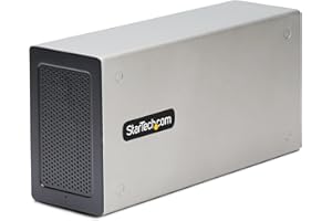 ‎STARTECH StarTech.com Thunderbolt 3 PCIe Erweiterungsgehäuse, Externes Gehäuse mit zwei PCI Express Steckplätzen, PCIe Box für Laptops/Desktops/All-In-Ones, 8K/4K Ausgang über TB3/DP 1.4 (2TBT3-PCIE-ENCLOSURE)