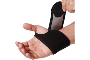 Neotech Care Wrist Band - Elastic & Breathable Fabric - Adjustable Compression Strap - Men, Women, Right or Left - Support Wrap for Protection or Sports (Black Colour, Size M, 1 Unit)