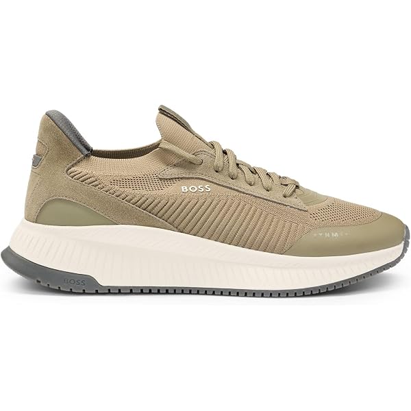 BOSS Ttnm Evo Slon Knrsd 10263095 Sneakers Uomo - Numero 43, Poliestere E Gomma, Tacco Piatto, Chiusura Con Lacci