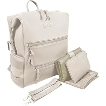 Mochila Ligera Para Pañales, Bolsa De Neopreno Resistente Al Agua Con Cambiador, Correas Para Cochecito, Bolsa Húmeda Y Bolsa, Negro -, Mochila Minimalista Ligera Tono Tierra