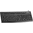 CHERRY G83-6105, French layout, AZERTY keyboard, wired keyboard, pleasantly soft key actuation, compact, durable, recyclable,