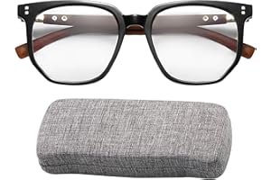 OXTXO Fashionable Blue Light Blocking Glasses for Men and Women - TR Material Retro Square Frame for Anti-Eyestrain, Gaming, Computer Use & Reading - Lightweight Eye Protection