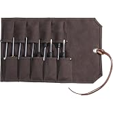 Tool Roll Bag with 10 Pocket Pocket Portable Small Tools Organizer Grey