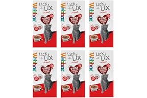 6 PACK WEBBOX LICK E LIX BEEF CAT TREATS TASTY YOGHURT SNACK 5 X 15G SACHETS
