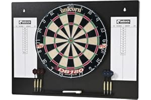 Unicorn DB180 Home Darts Centre, Board, Darts, Marker, Wischer sowie Halterung