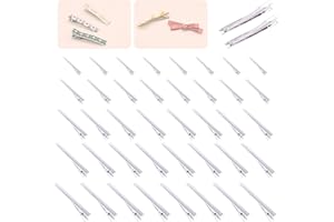 Keadic Juego de 270 pinzas de pelo de cocodrilo de plata con 1.26/1.81/2.2/2.55/2.95 pulgadas, parte superior plana con dientes horquillas para peinar, corte de pelo, peluquería y bricolaje