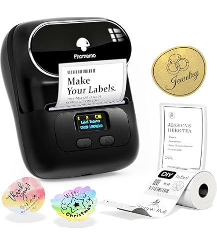 Étiqueteuse Professionnelle Makeid D50 – Portable Bluetooth, Tête 50,8 Mm, Compatible PC/Appli, Autonomie 2600 MAh