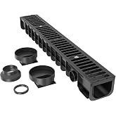 Canaletta Di Drenaggio In Acciaio Inossidabile 304 Per Acqua Piovana, Dimensioni 7x3 Cm, Per Giardino, Terrazza, Piscine - Griglia Rimovibile