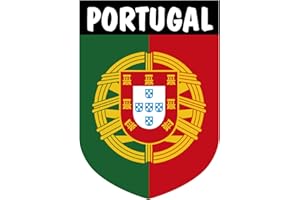 Artimagen Pegatina Escudo Portugal con Texto y con Emblema 55x80 mm.