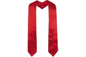 GraduatePro Graduation Stole 60/72 Inch Adult Choral Clergy Sash For School/Church Ceremony Unisex 16 Colors