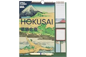 Grupo Erik 2027 Wall Planner - Hokusai, Japanese Art Gifts for Family