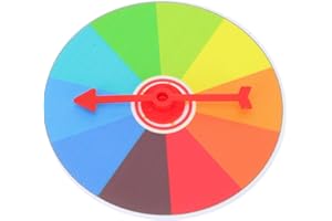 Cabilock Jeu De Loterie Roue De La Chance 10 Cm Roue De Jeu Murale Vierge avec Flèche Rotative Plastique Jouet Educatif pour Événements Et Activités Scolaires