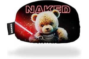 NAKED Optics Pokrowiec ochronny na okulary narciarskie, pokrowiec ochronny z mikrofibry, pokrowiec ochronny na gogle, ochrona przed zarysowaniem, pokrowiec ochronny na gogle, rozmiar uniwersalny