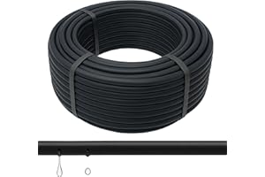 MAKA CHANGE YOUR LIFE QUALITY MAKA Tubo Ala Gocciolante Irrigazione 2.2 Litri/Ora 16mm Striscia Tape Polietilene Acqua Forato 4 Gocciolatoi a Goccia Orto Bobina Diverse Misure Resistente UV (50 metri, Passo 20)