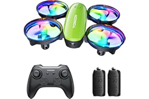Tomzon A23 Mini Drone, Drone per Bambini con Luce LED, Modalità Lancio/3D Flip/Rotazione/Volo in Giro, Quadricottero RC 360° Protezione, Drone Giocattolo per Bambini e Bambine, Droni Telecomandati