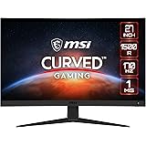 MSI G27C5 E2 - Monitor Gaming Curvo 27", FHD, 170 Hz (1920x1080, VA, Curvatura 1500R, 16:9, Frameless, 250 nits, Anti-Flicker