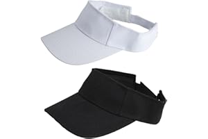 Gkhlg Pack of 2 Sun Hat Kids Breathable Adjustable Velcro Unisex Running Visor for Ages 4-10 Baseball Cap for Outdoor Activities Travel Leisure