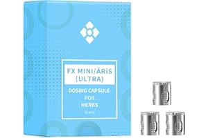 WOLKENKRAFT FX MINI (ULTRA) | ÄRiS (ULTRA) Dosierkapsel für Kräuter | Set mit 3 Stück | Hochwertiges Original-Zubehör für WOLKENKRAFT FX MINI (ULTRA) und ÄRiS (ULTRA) Vaporizer