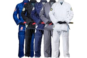 Gold BJJ Jiu Jitsu Gi – ultraleichte Herren-Aeroweave – Sanforisierte brasilianische Jiu Jitsu-Uniform für Männer