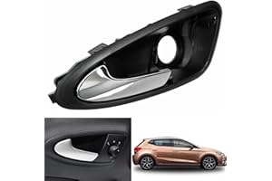 YAOPEI Poignée de Porte Intérieure pour SEAT Ibiza Avant Gauche Côté Conducteur 6J1837113A