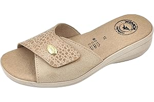 JOMIX Ciabatte Donna Estive Ortopediche Pantofole Comode Riposanti Anatomiche da Casa con Chiusura a Strappo Made in Italy