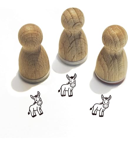 2er Set Niedliche Tier-Aufkleber – Quadratisch, 10 Cm, Glänzendes Vinyl Mit Esel-Design