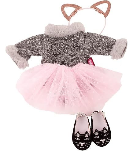 Götz 3402844 Dirndl Monaco – Set 3 Pezzi Vestito Tradizionale Per Bambole 45-50 Cm – Con Grembiuli E Cerchio Capelli