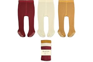 LA Active Baby Tights - Cozy Warm Winter Tights - Baby Toddler Infant Newborn Non Skid/Slip Grip Cotton