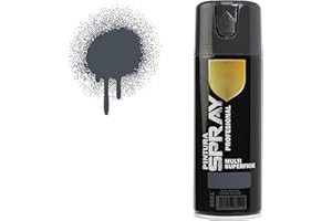 H HANSEL HOME Pintura Spray Gris Oscuro 400 Ml