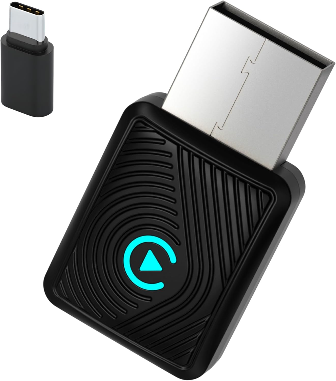 【CarPlay Inalámbrico 2026】 Apto para Android Auto Adaptador Bluetooth para iPhone y Android Conecta sin Cables y Mejora la Experiencia en el Coche Transmisión Estable Plug&Play (SwiftLink Lite)